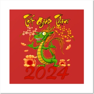 TET GIAP THIN Happy Vietnamese Traditional New Year 2024 Posters and Art